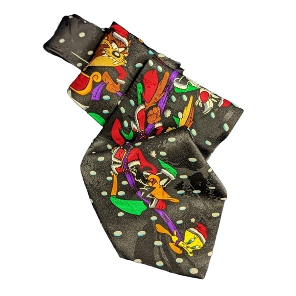 Looney Tunes Christmas Mania Vintage Tie - Picture 1 of 9